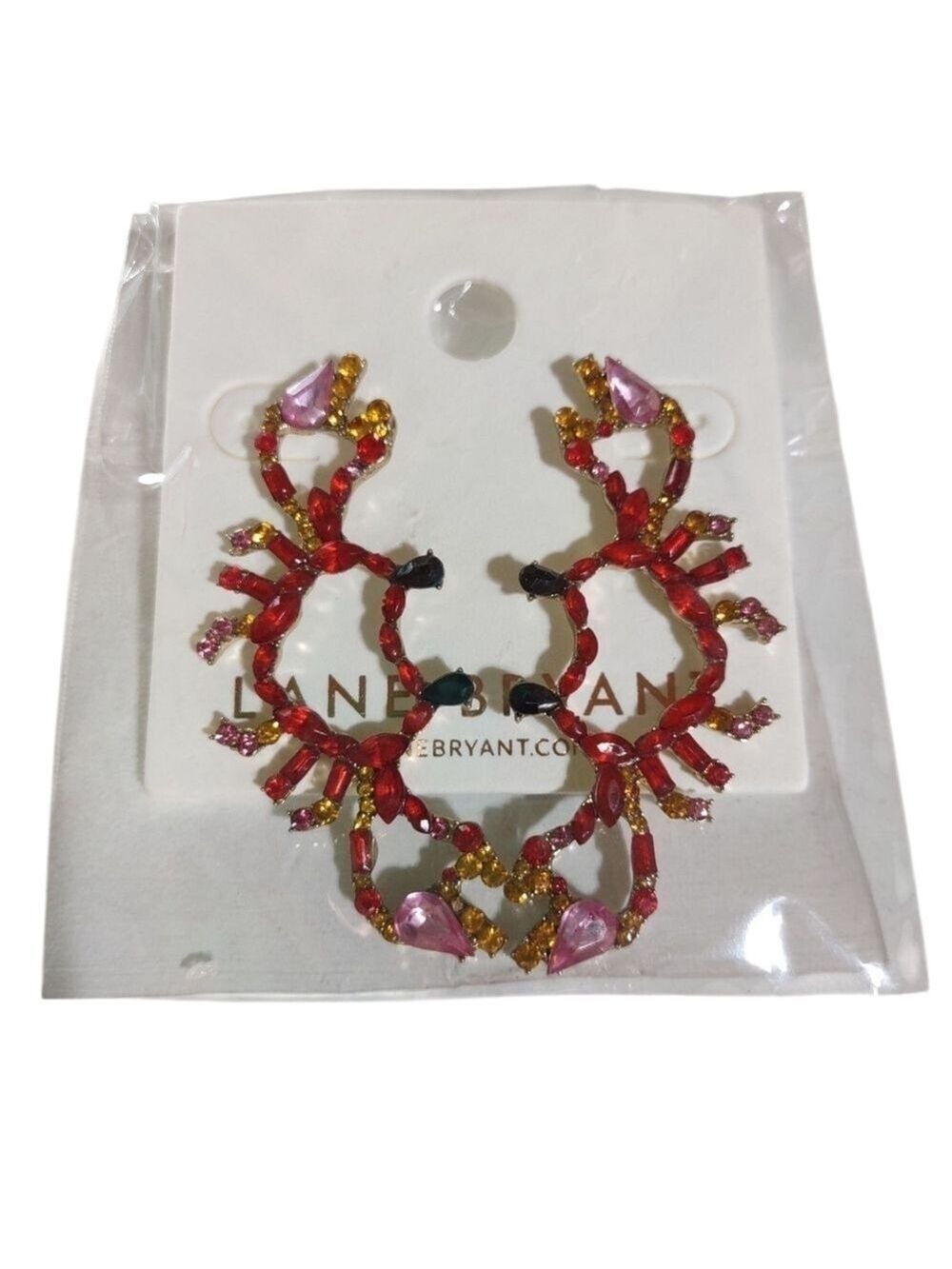 Lane Bryant Red Pink Earrings